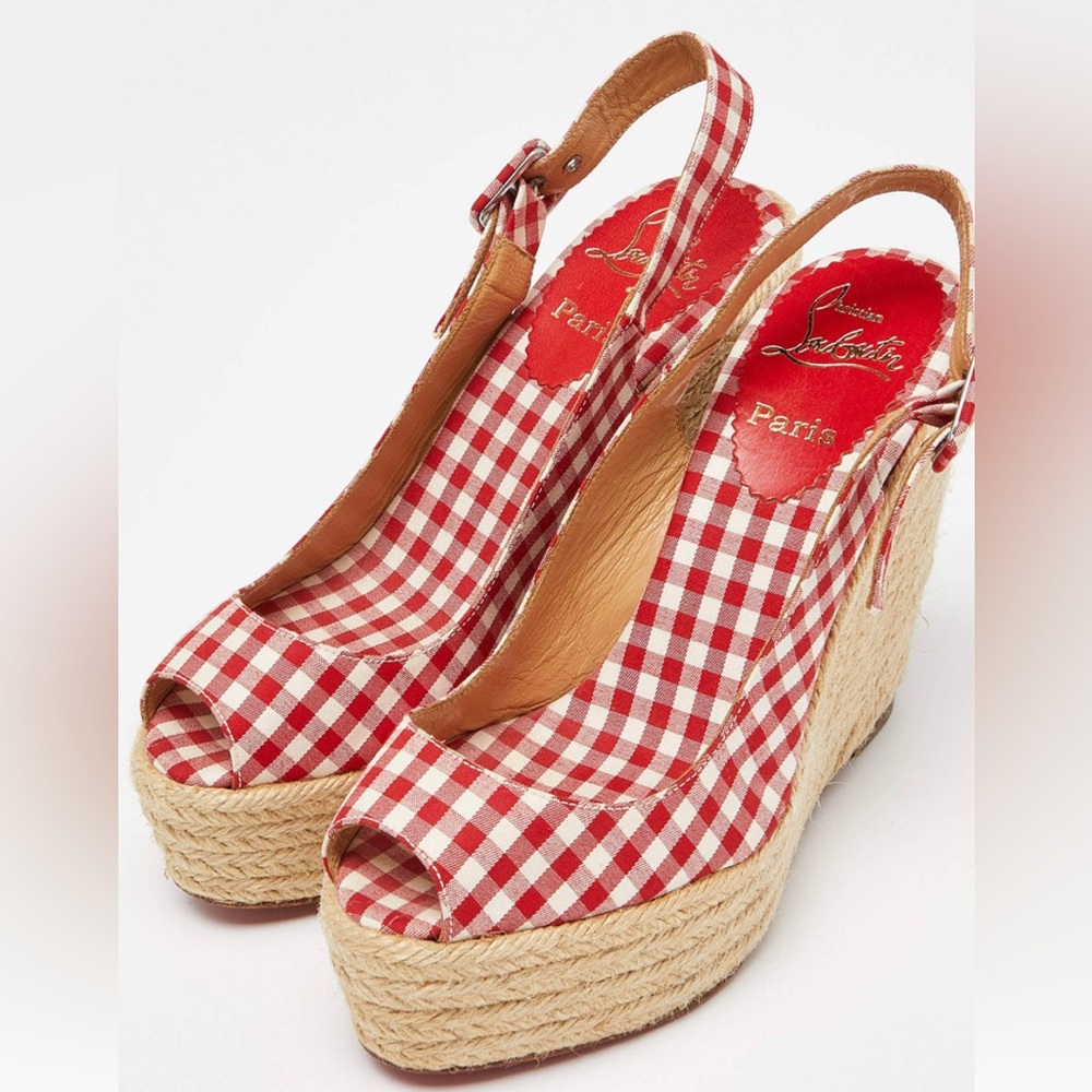 Gorgeous Authentic Christian Louboutin Menorca Espadrille Sz. 36